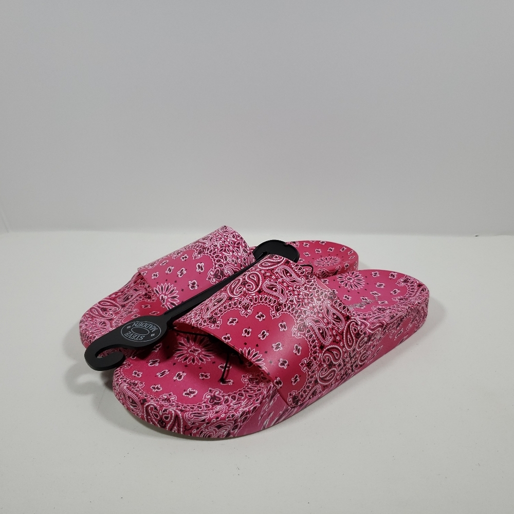 Steve Madden Women's Sofi Printed Slide Sandals Pink